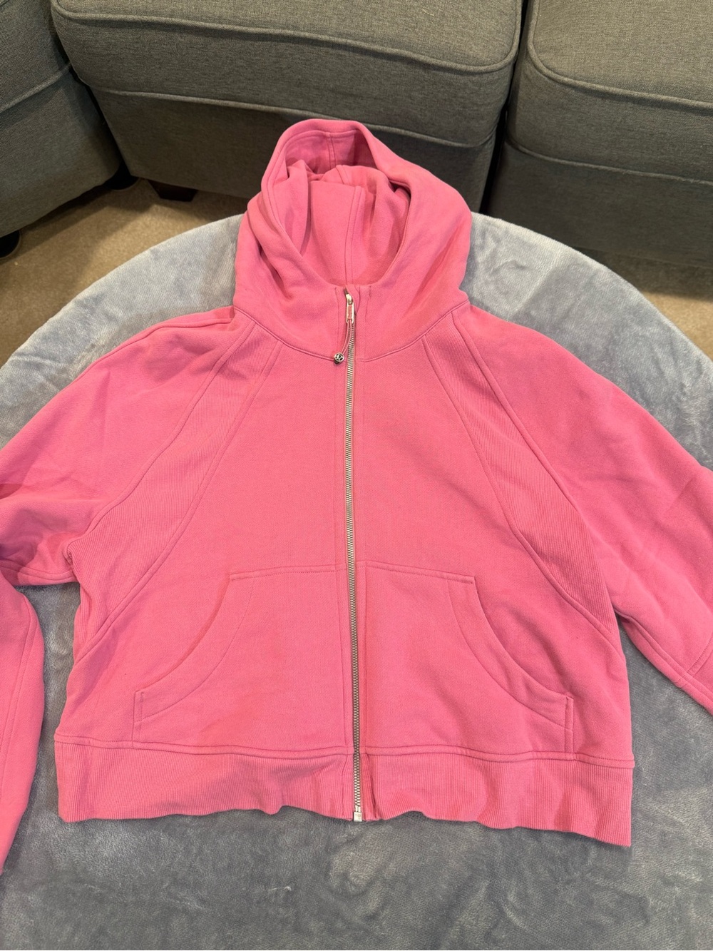 Lululemon Scuba Oversized Full Zip Hoodie in Pink Blossom